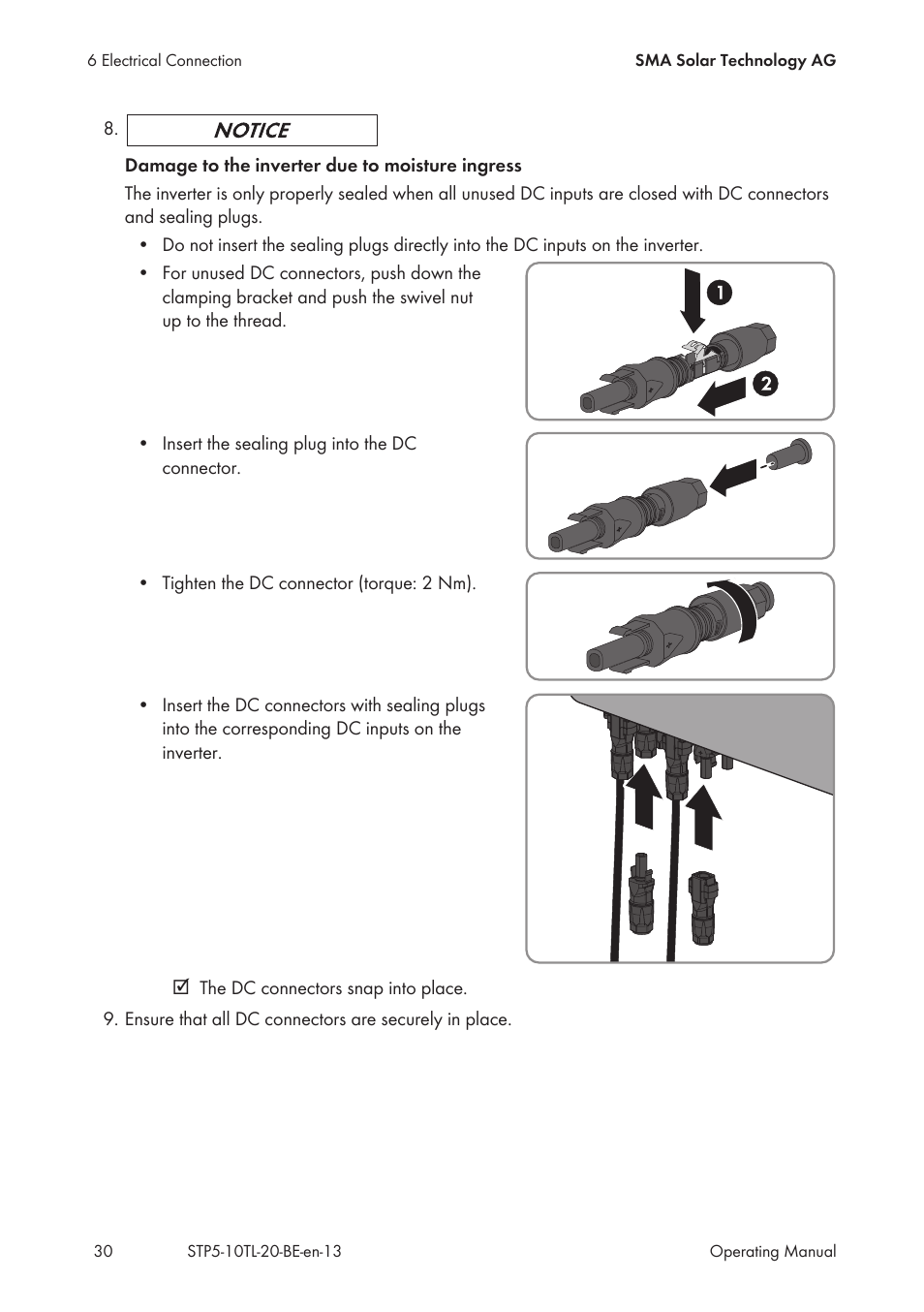 SMA STP 5000TL User Manual | Page 30 / 68