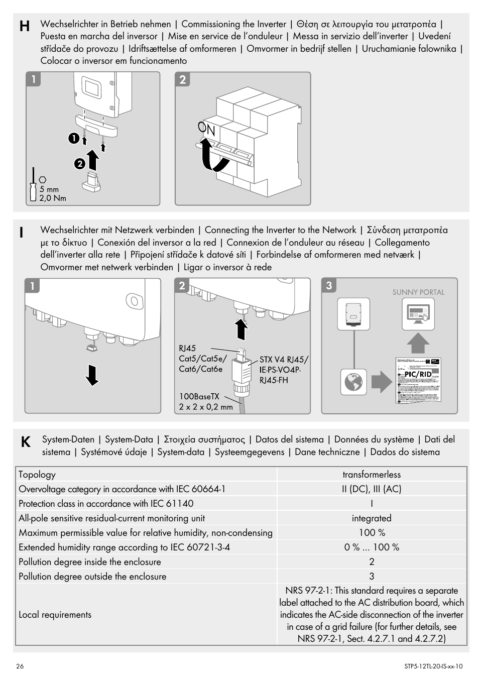 SMA STP 5000TL Quick Installation Guide User Manual | Page 26 / 28