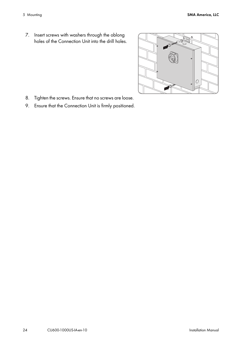 SMA 600-US User Manual | Page 24 / 52