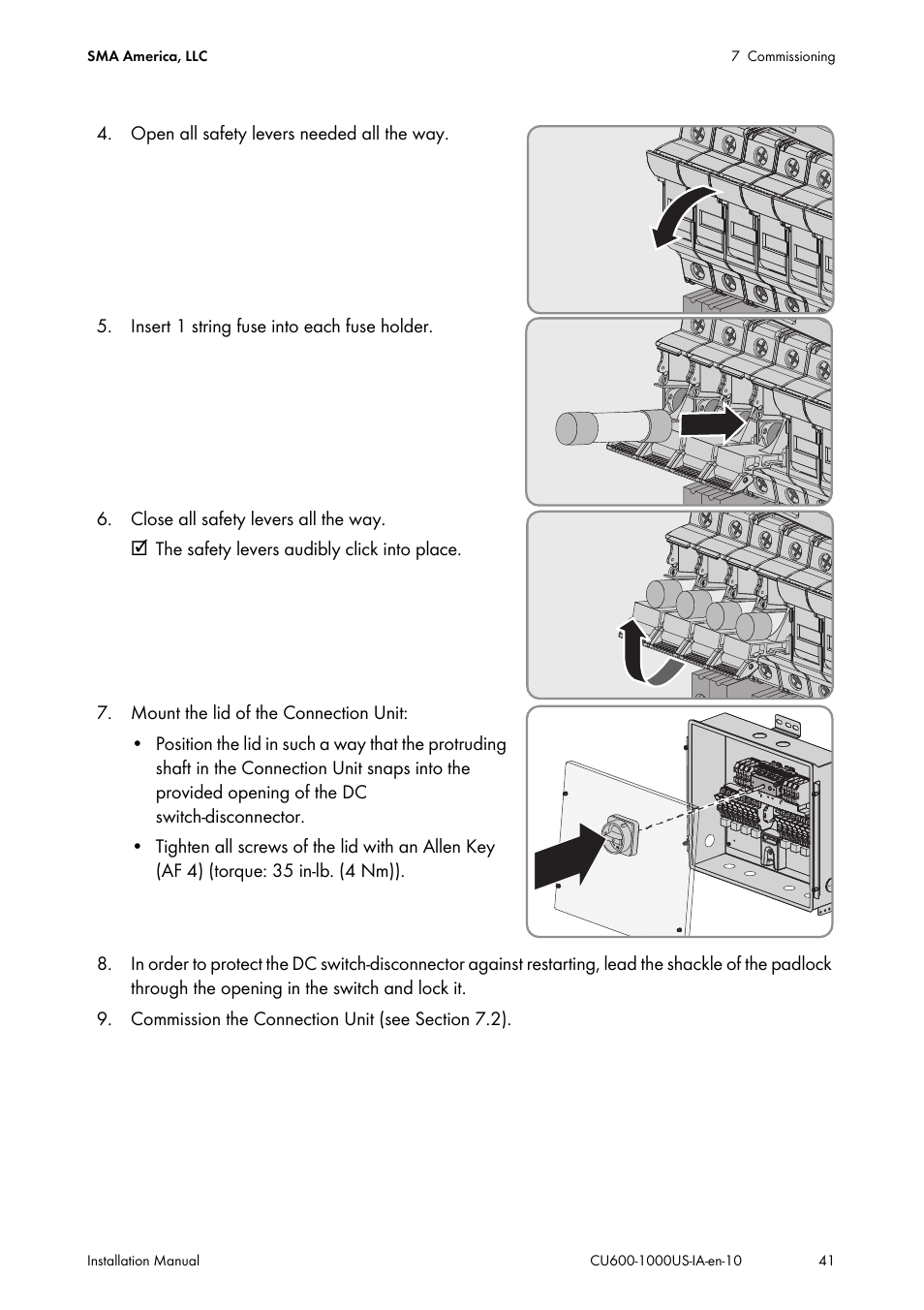 SMA 600-US User Manual | Page 41 / 52