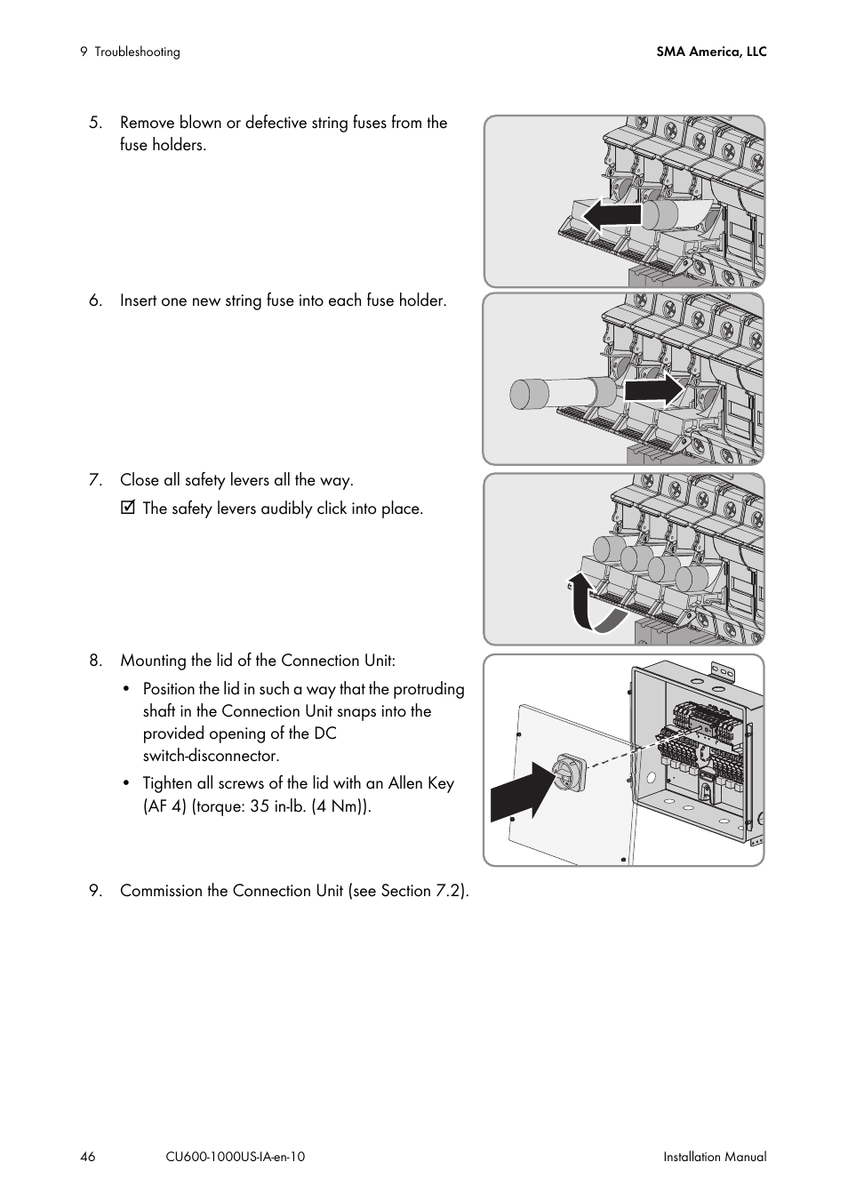 SMA 600-US User Manual | Page 46 / 52
