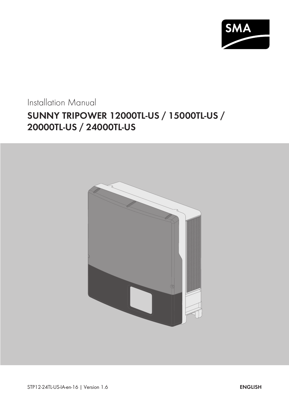 SMA STP 12000TL-US User Manual | 78 pages