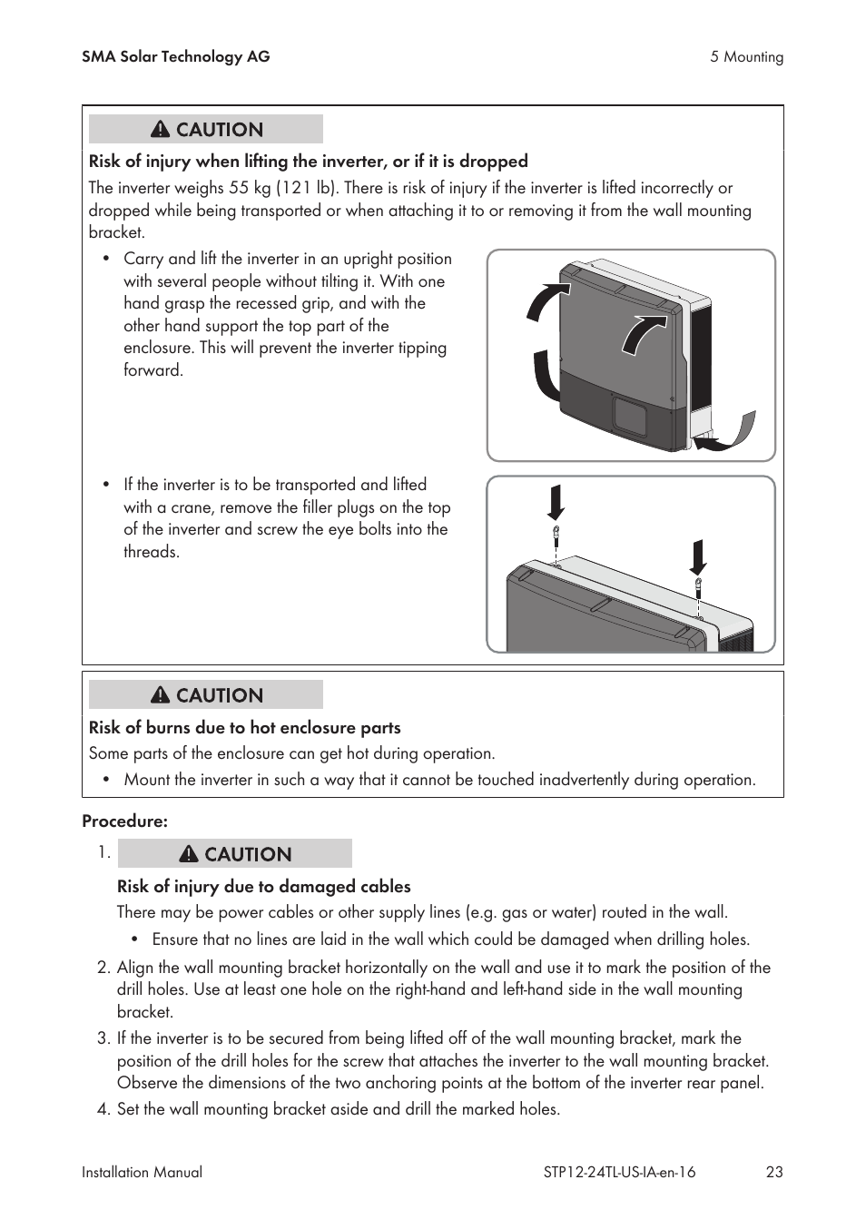 SMA STP 12000TL-US User Manual | Page 23 / 78