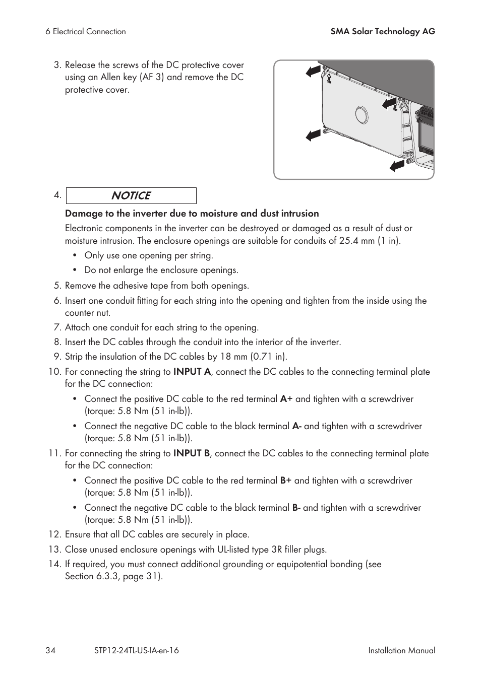 SMA STP 12000TL-US User Manual | Page 34 / 78