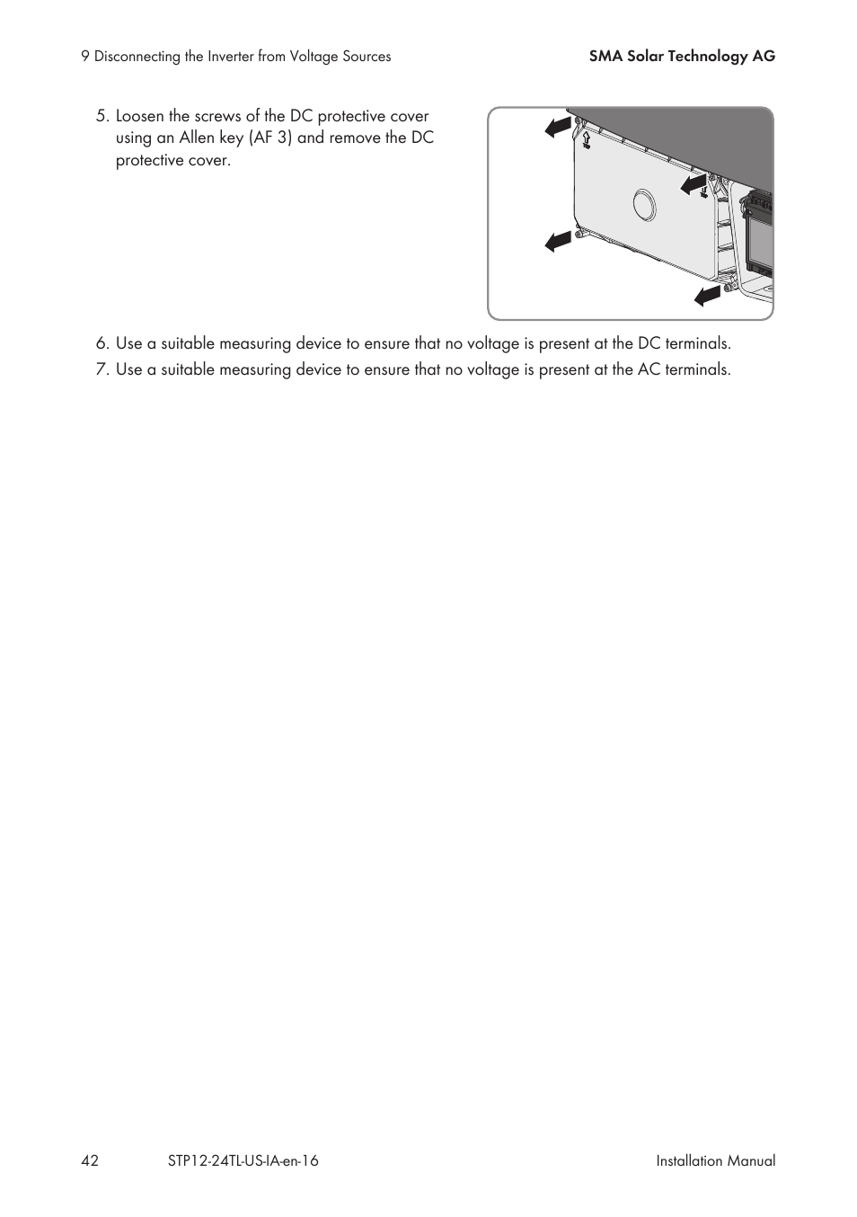 SMA STP 12000TL-US User Manual | Page 42 / 78