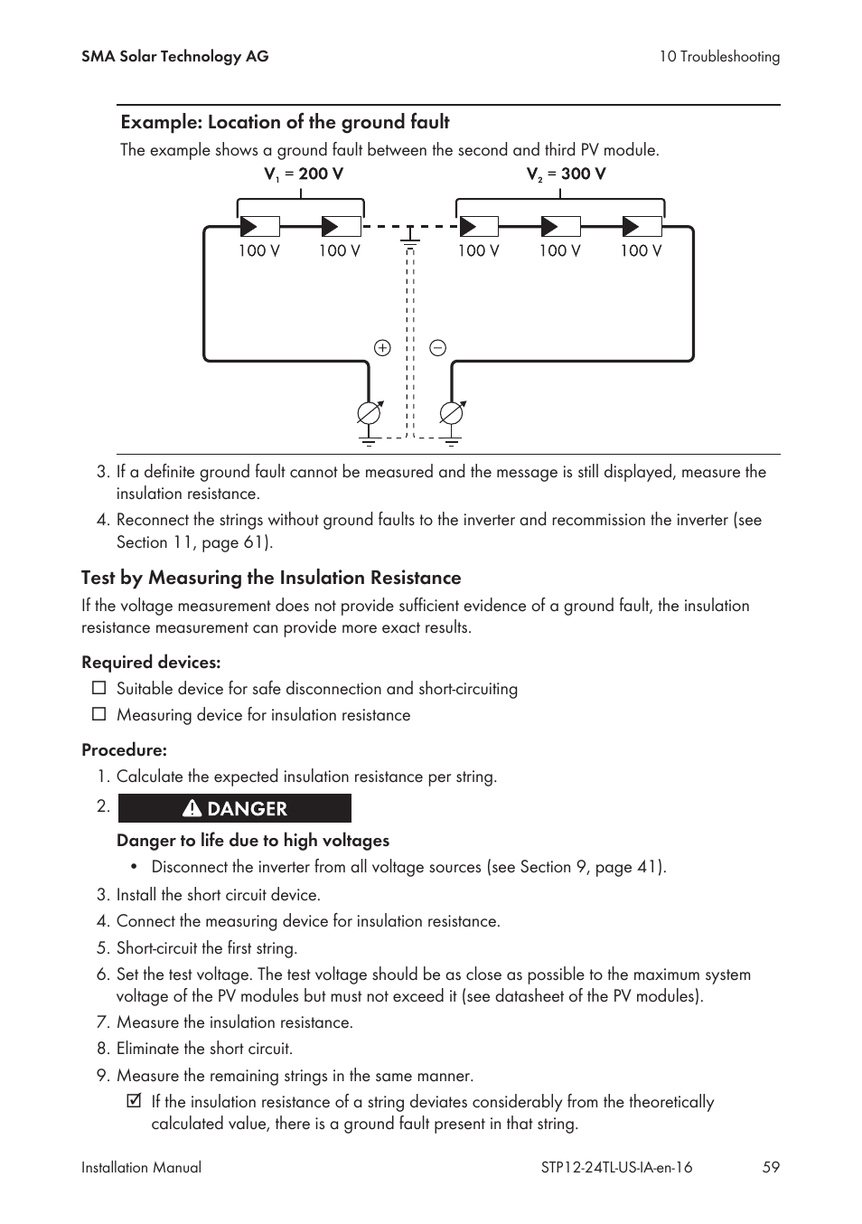 SMA STP 12000TL-US User Manual | Page 59 / 78