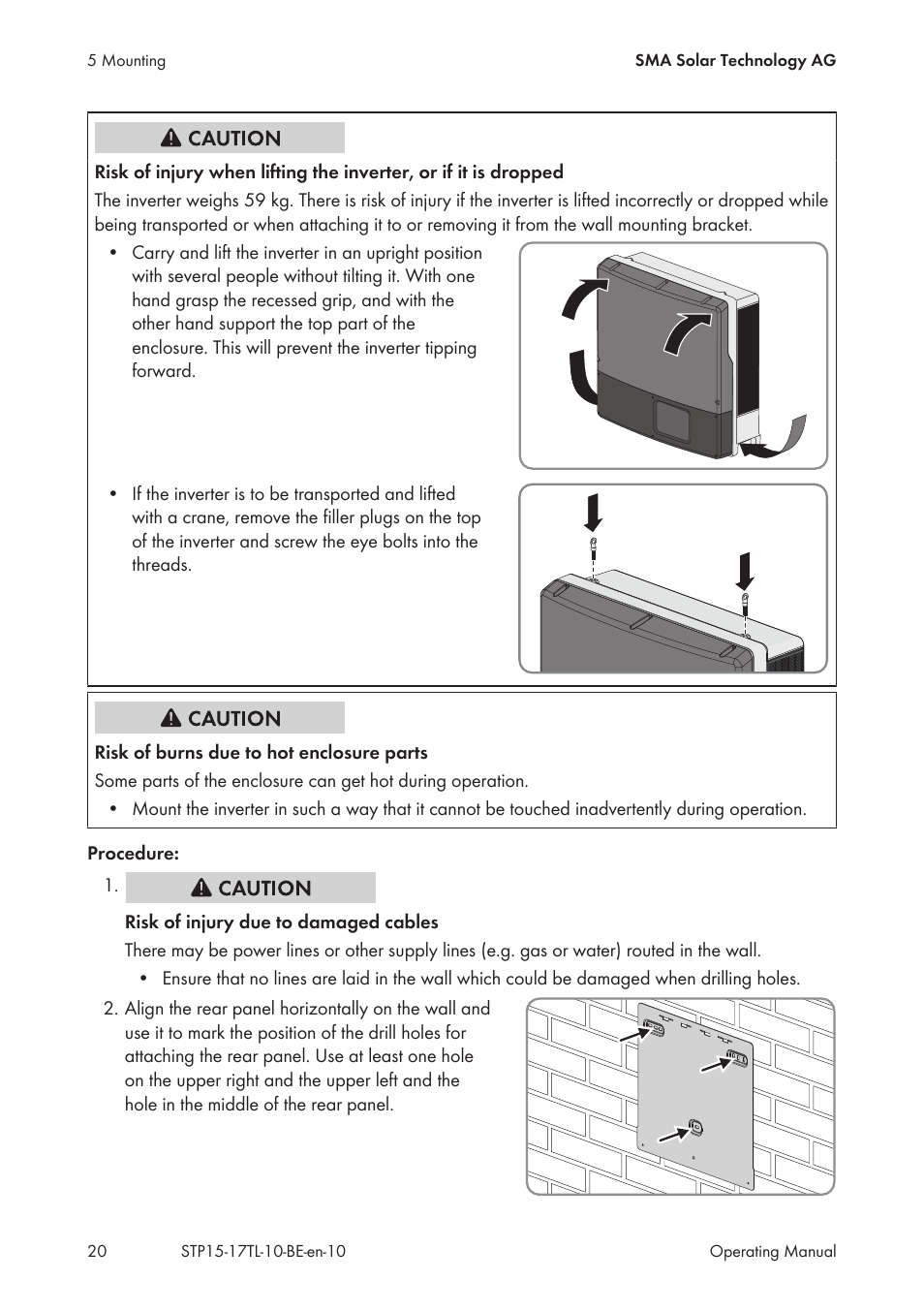 SMA STP 15000TL User Manual | Page 20 / 60