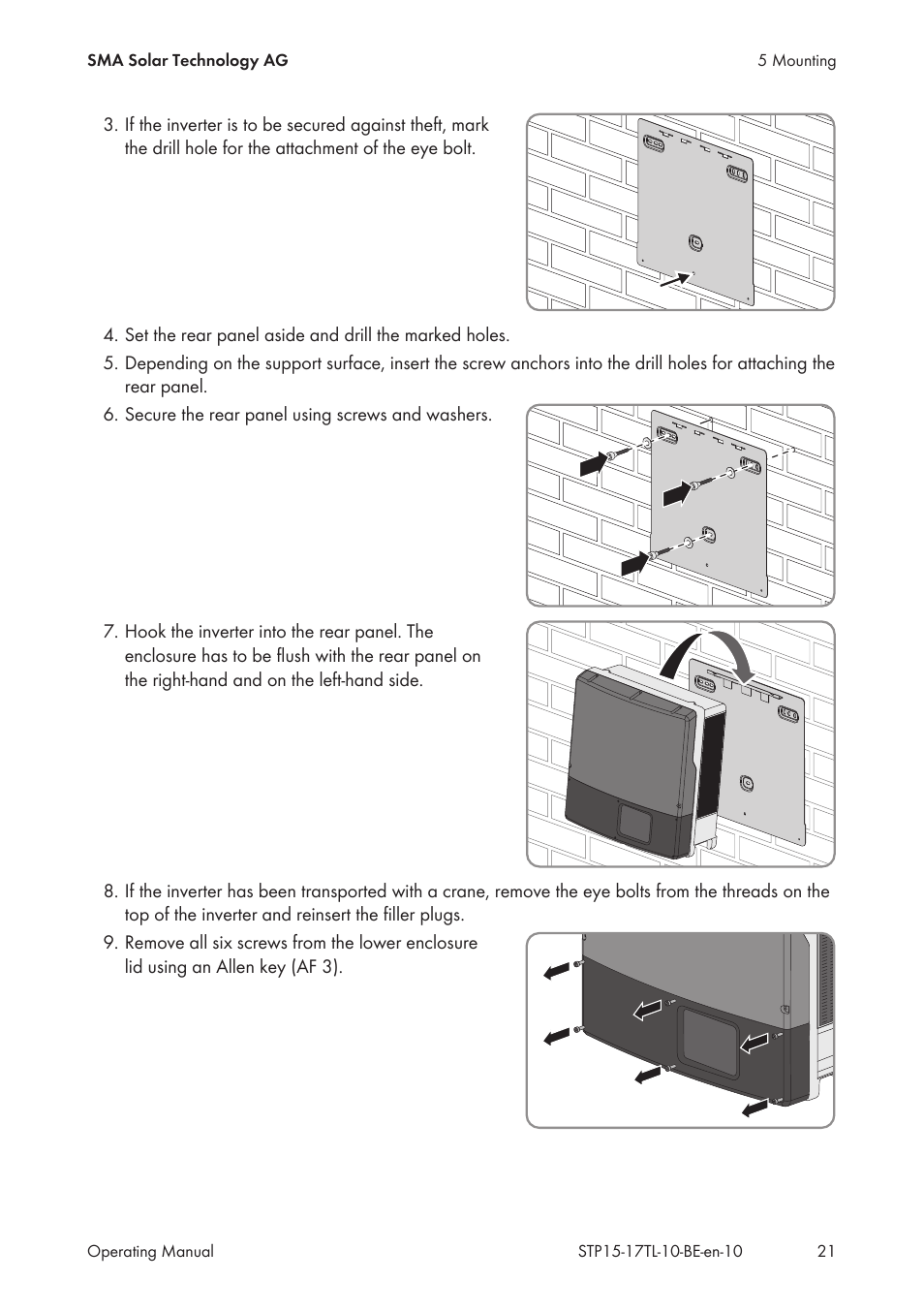SMA STP 15000TL User Manual | Page 21 / 60