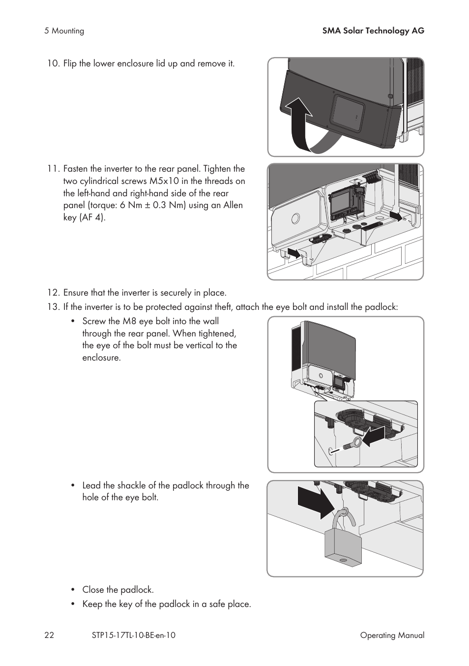 SMA STP 15000TL User Manual | Page 22 / 60