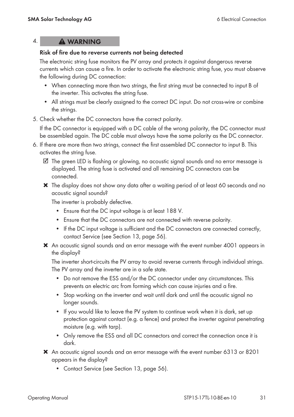 SMA STP 15000TL User Manual | Page 31 / 60