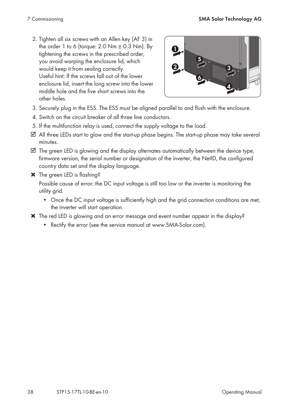 SMA STP 15000TL User Manual | Page 38 / 60