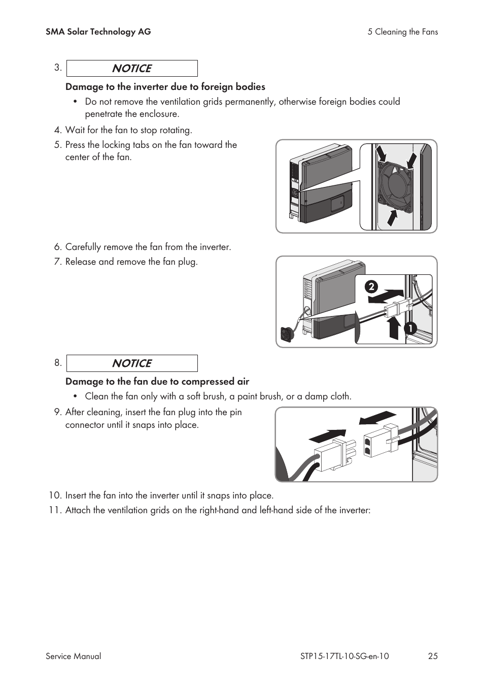 SMA STP 15000TL Service Manual User Manual | Page 25 / 46