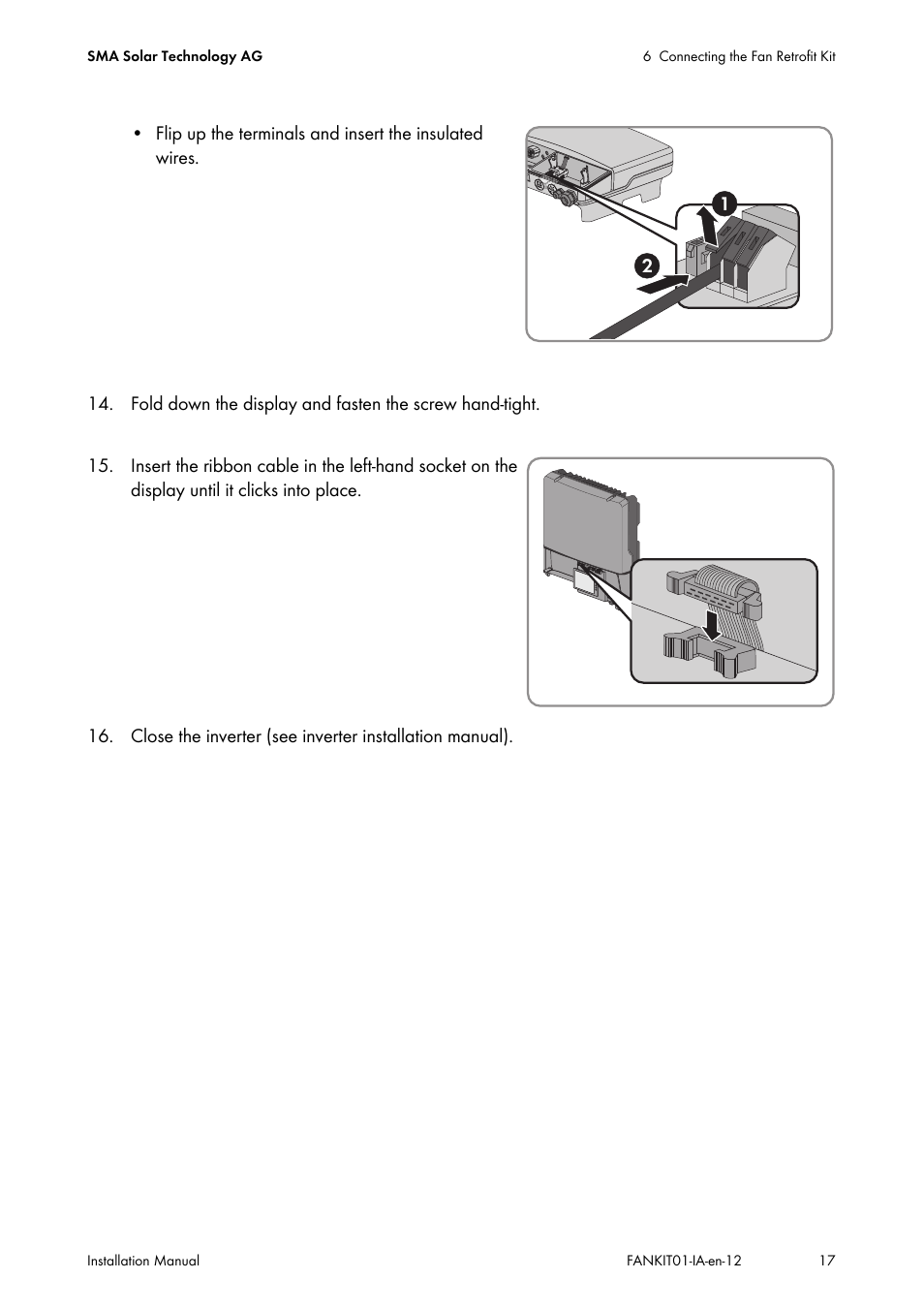 SMA FANKIT01-10 User Manual | Page 17 / 24