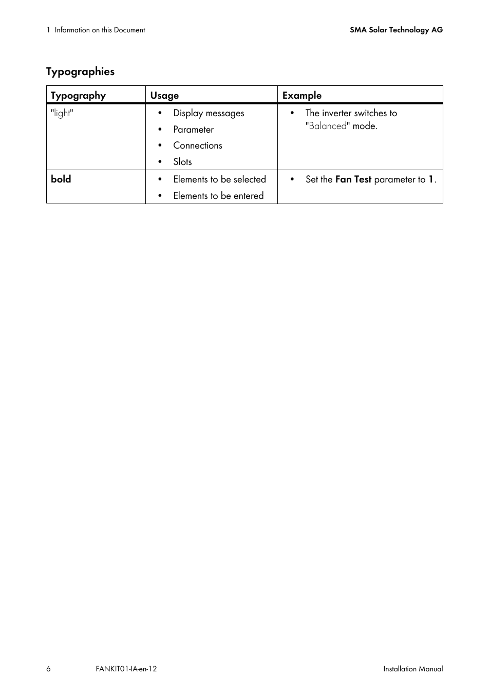 SMA FANKIT01-10 User Manual | Page 6 / 24