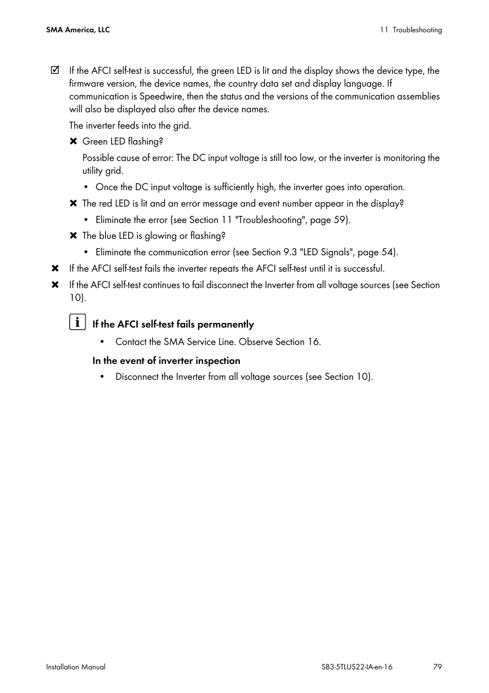 SMA SB 3000TL-US Installation User Manual | Page 79 / 96
