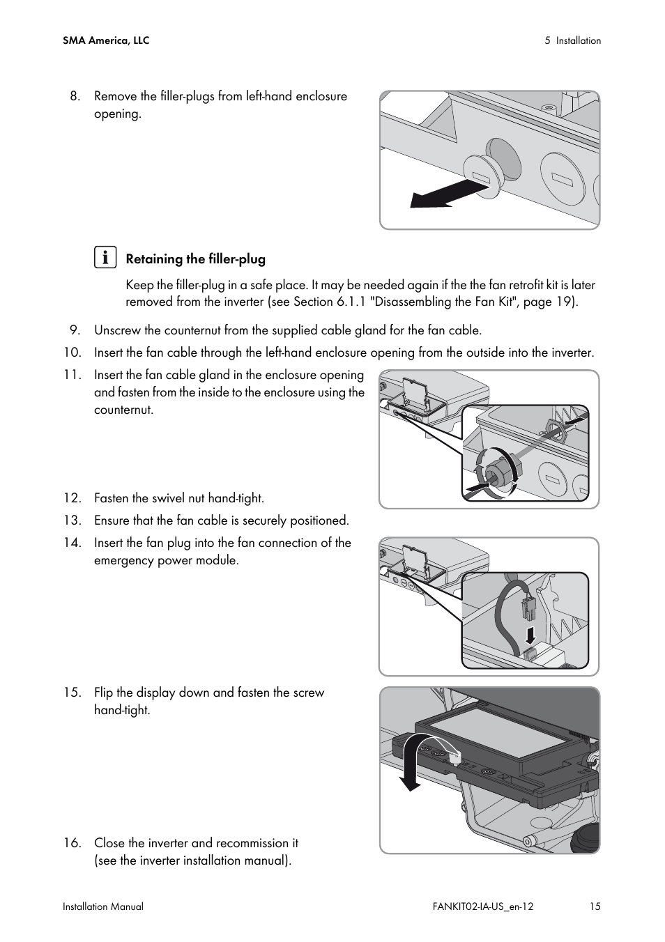 SMA FANKIT02-10 User Manual | Page 15 / 24