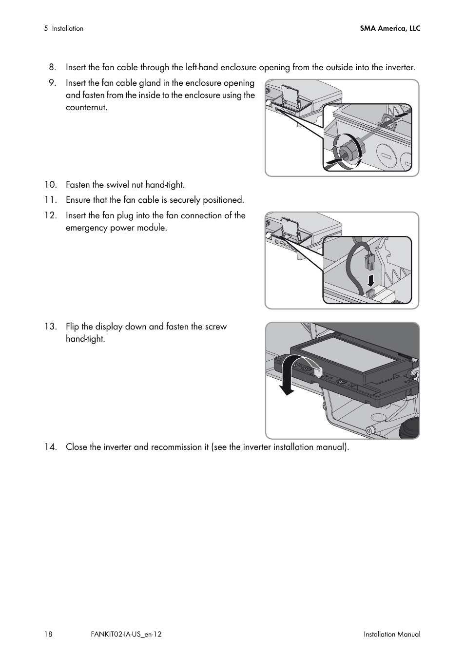 SMA FANKIT02-10 User Manual | Page 18 / 24