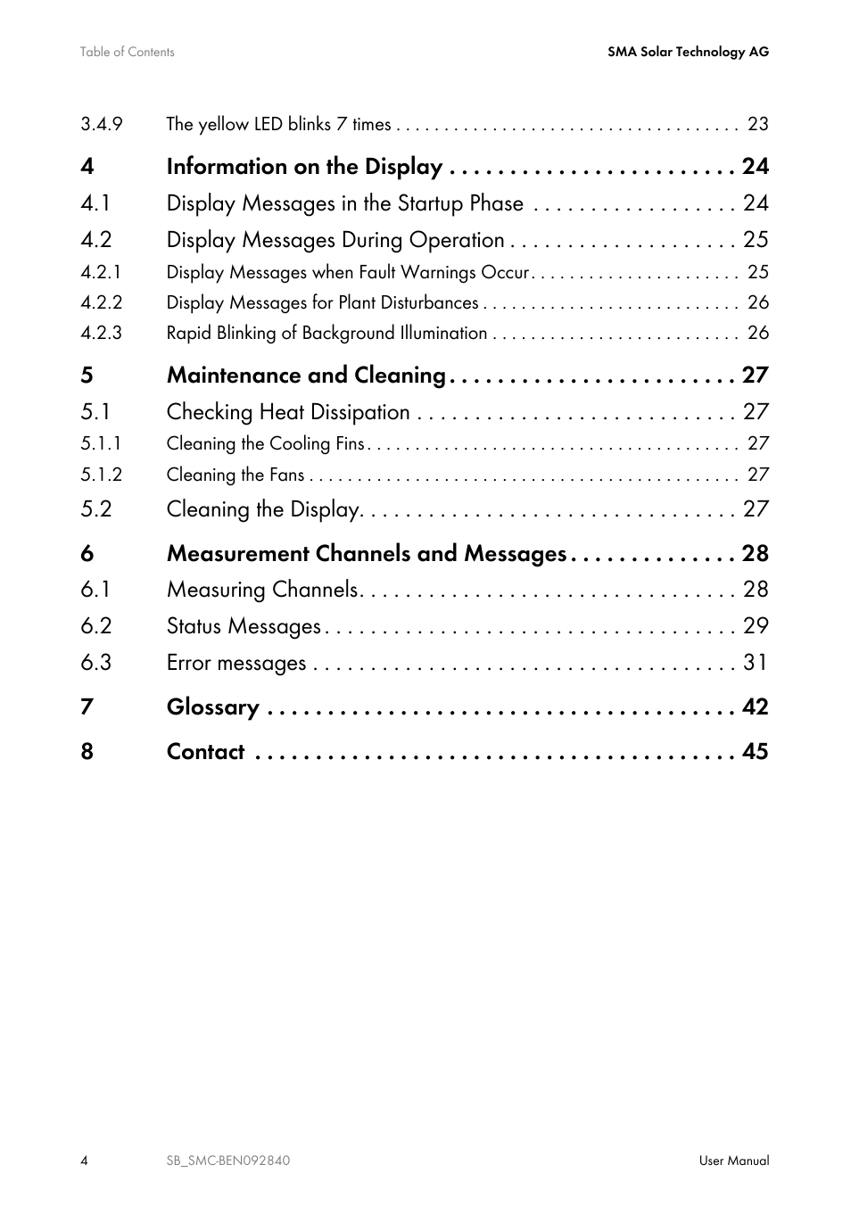 SMA SUNNY BOY User Manual | Page 4 / 48