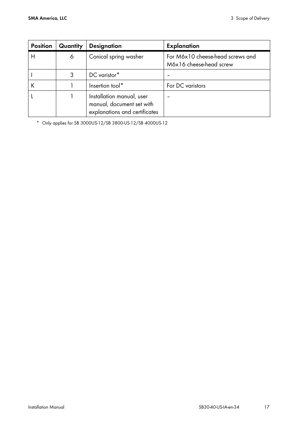 SMA SB 3000-US User Manual | Page 17 / 100