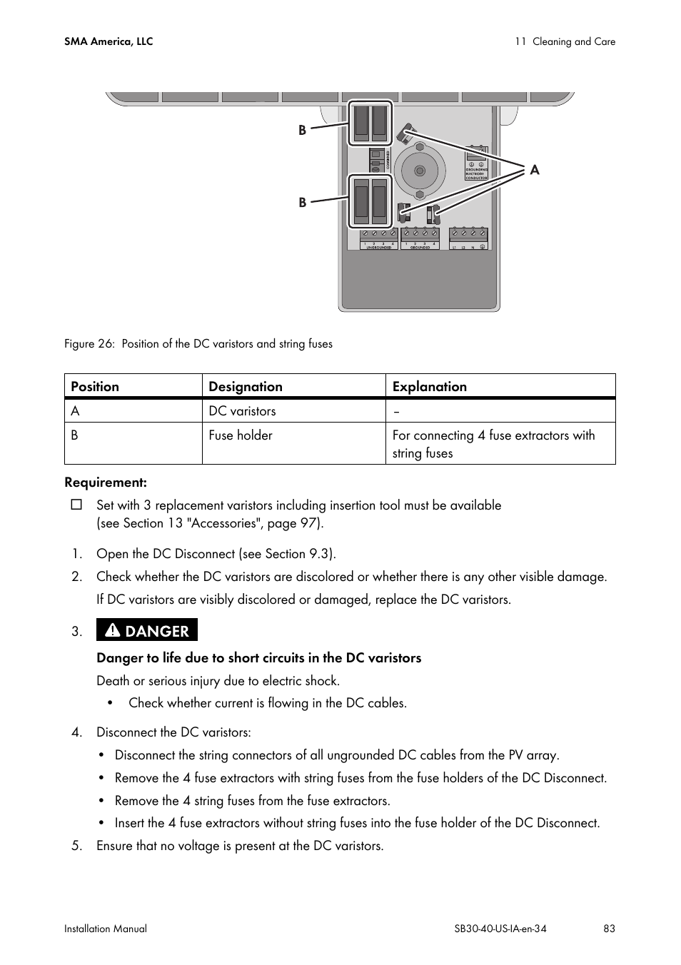 SMA SB 3000-US User Manual | Page 83 / 100