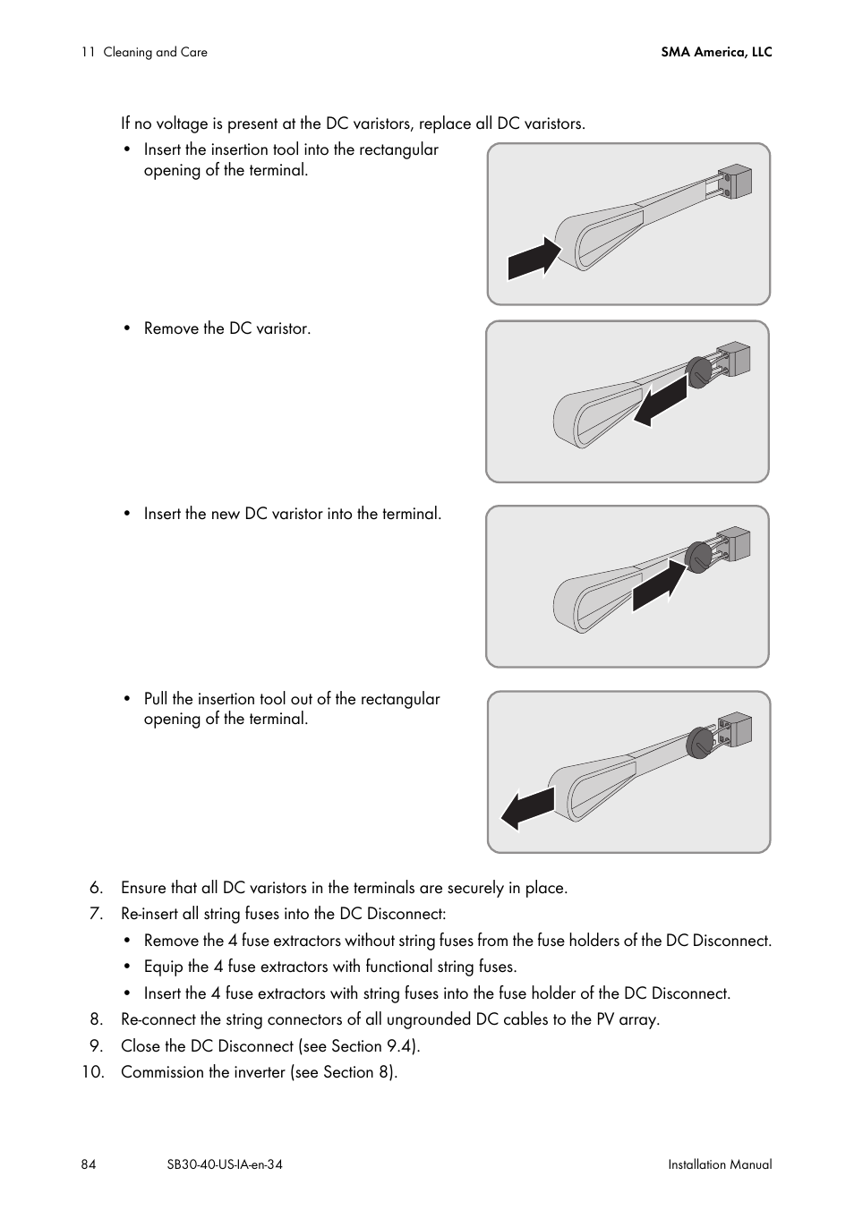 SMA SB 3000-US User Manual | Page 84 / 100