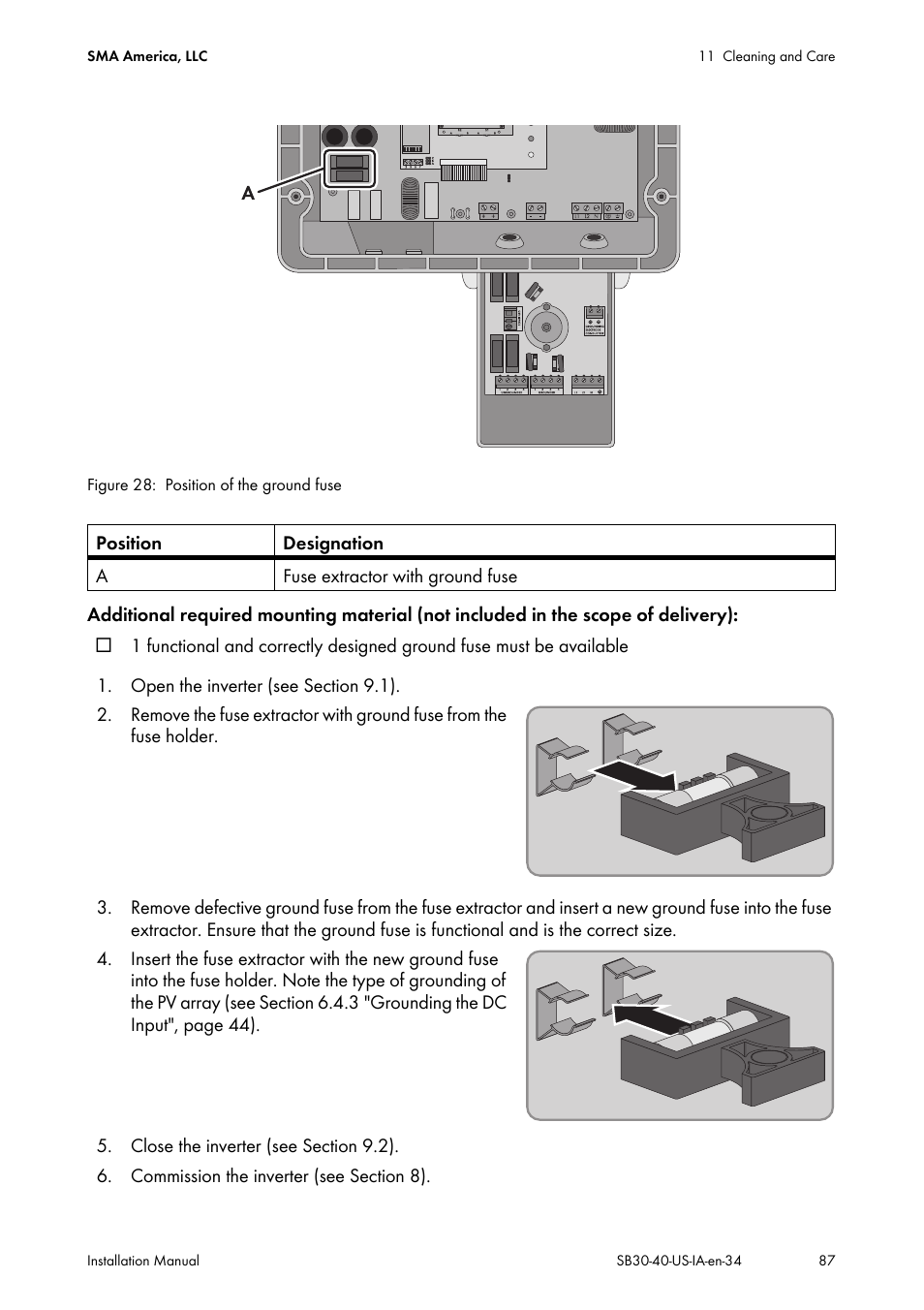 SMA SB 3000-US User Manual | Page 87 / 100