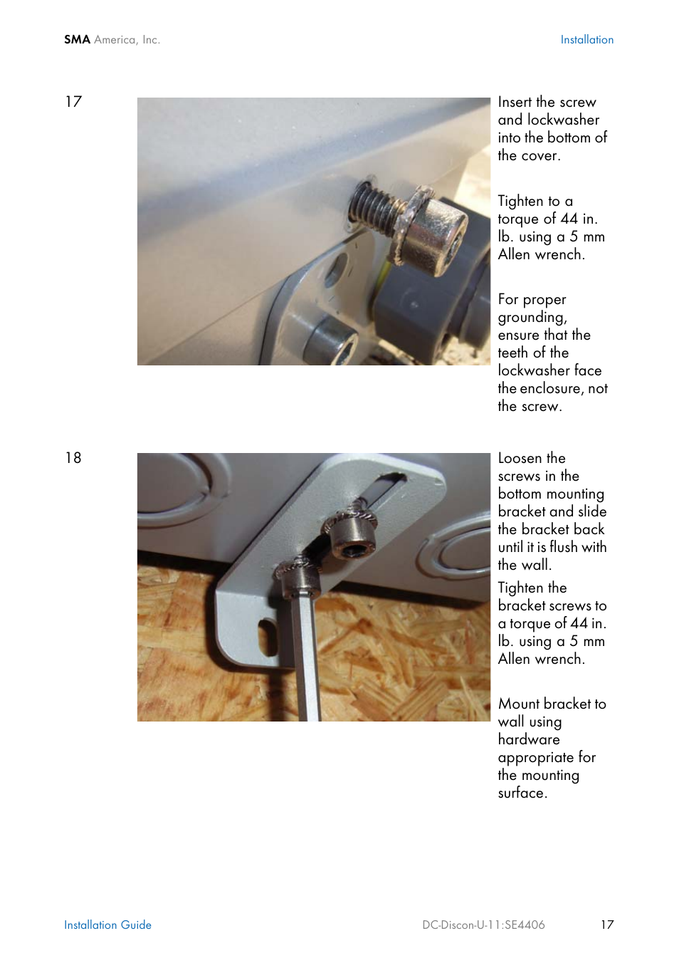 SMA DC Disconnect Switch For SB 3300-U User Manual | Page 23 / 32