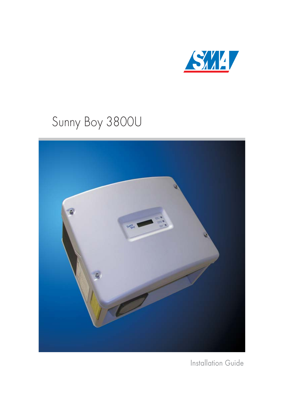 SMA SB 3800-U User Manual | 86 pages