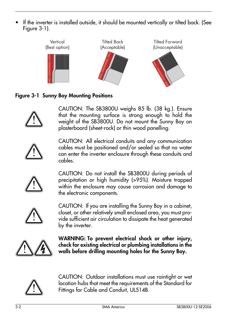 SMA SB 3800-U User Manual | Page 16 / 86