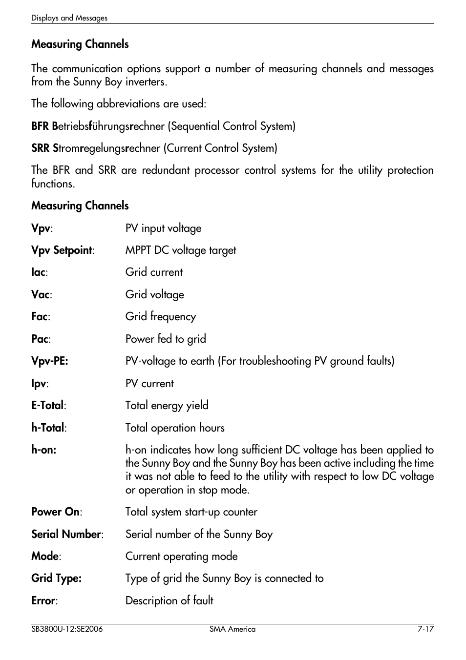 SMA SB 3800-U User Manual | Page 65 / 86