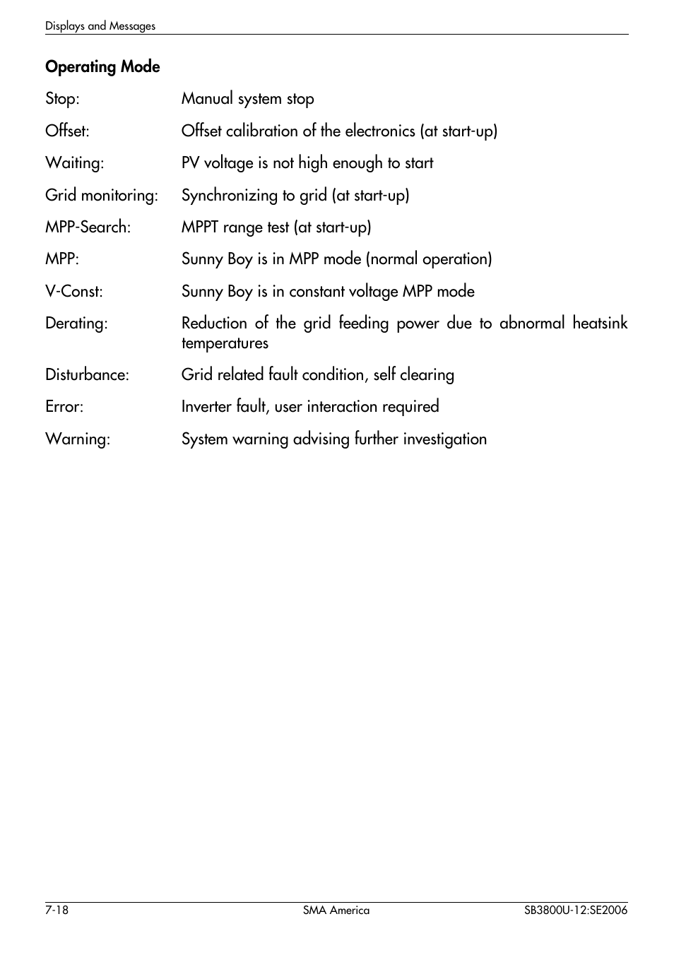 SMA SB 3800-U User Manual | Page 66 / 86