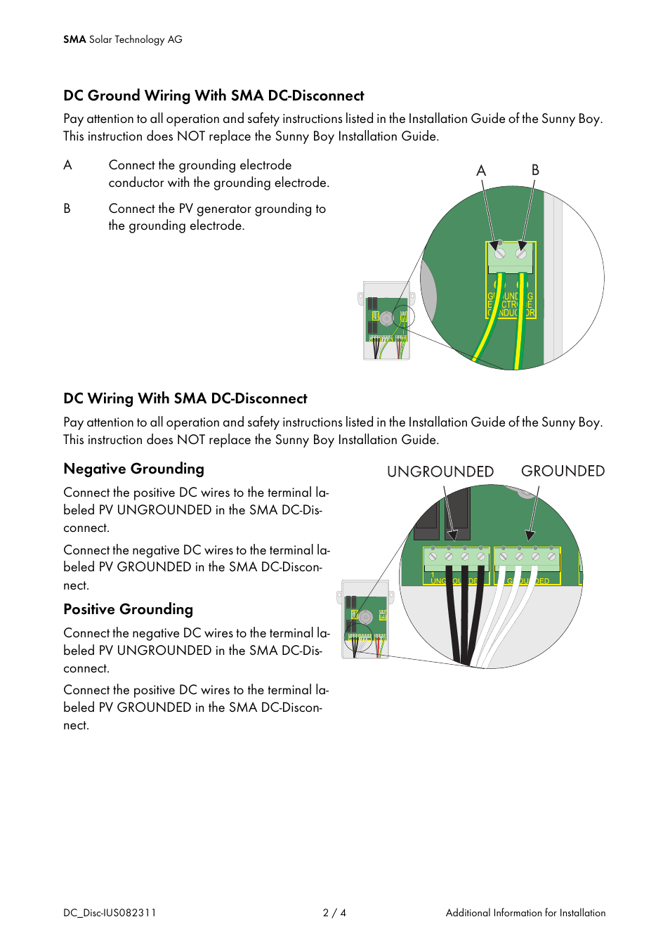 SMA DB-DC-DISCON User Manual | Page 2 / 4