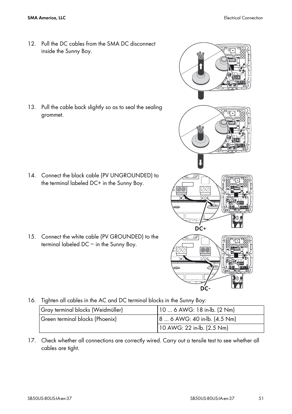 SMA SB 5000-US User Manual | Page 51 / 104