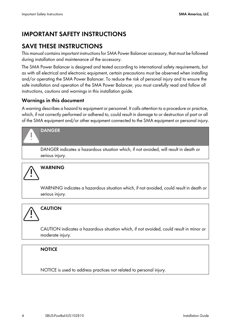 SMA POWER BALANCER User Manual | Page 4 / 28