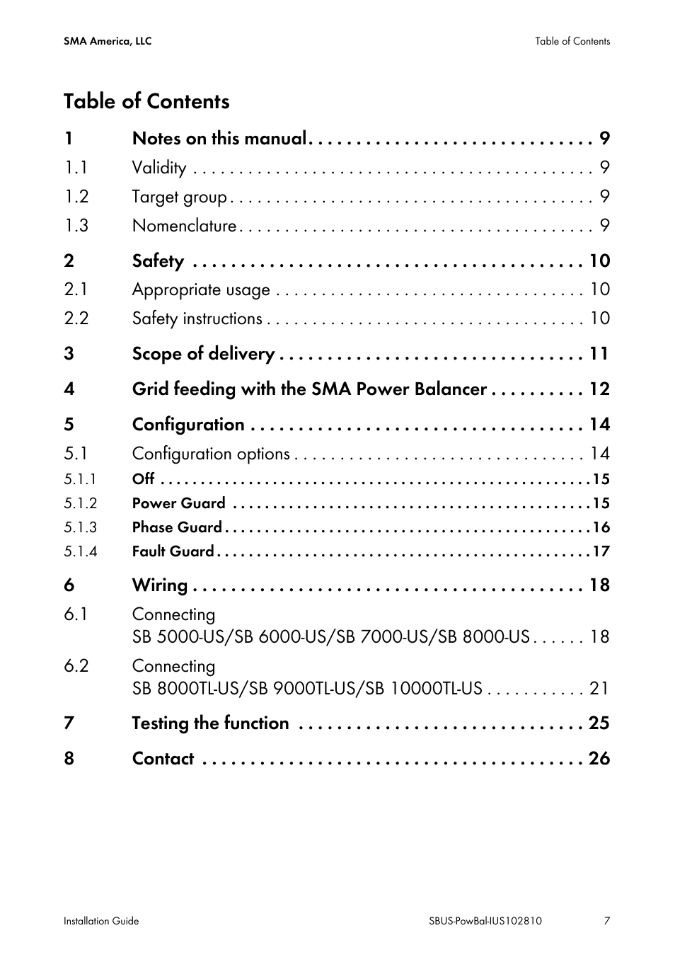 SMA POWER BALANCER User Manual | Page 7 / 28