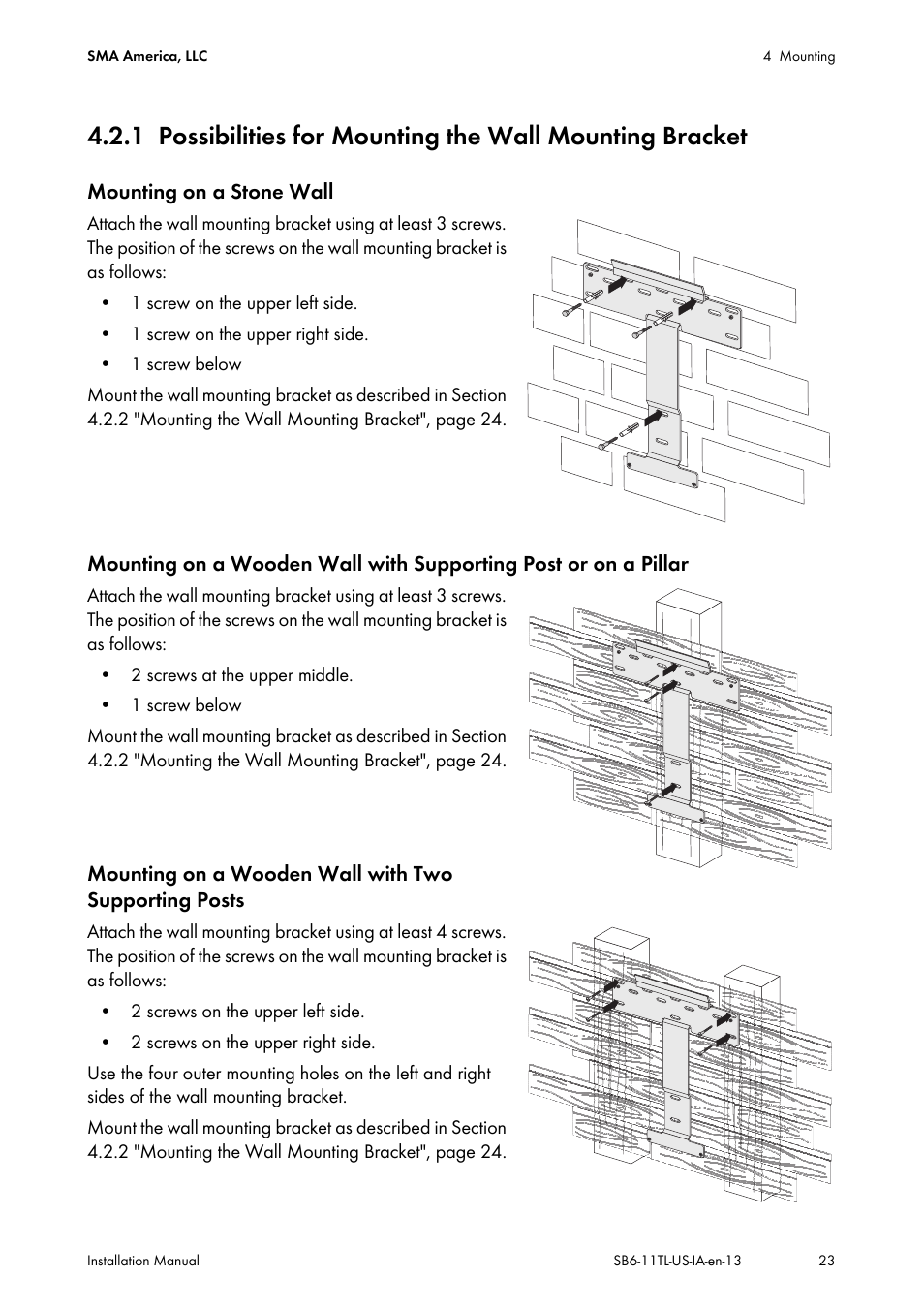 SMA SB 6000TL‑US Installation User Manual | Page 23 / 92