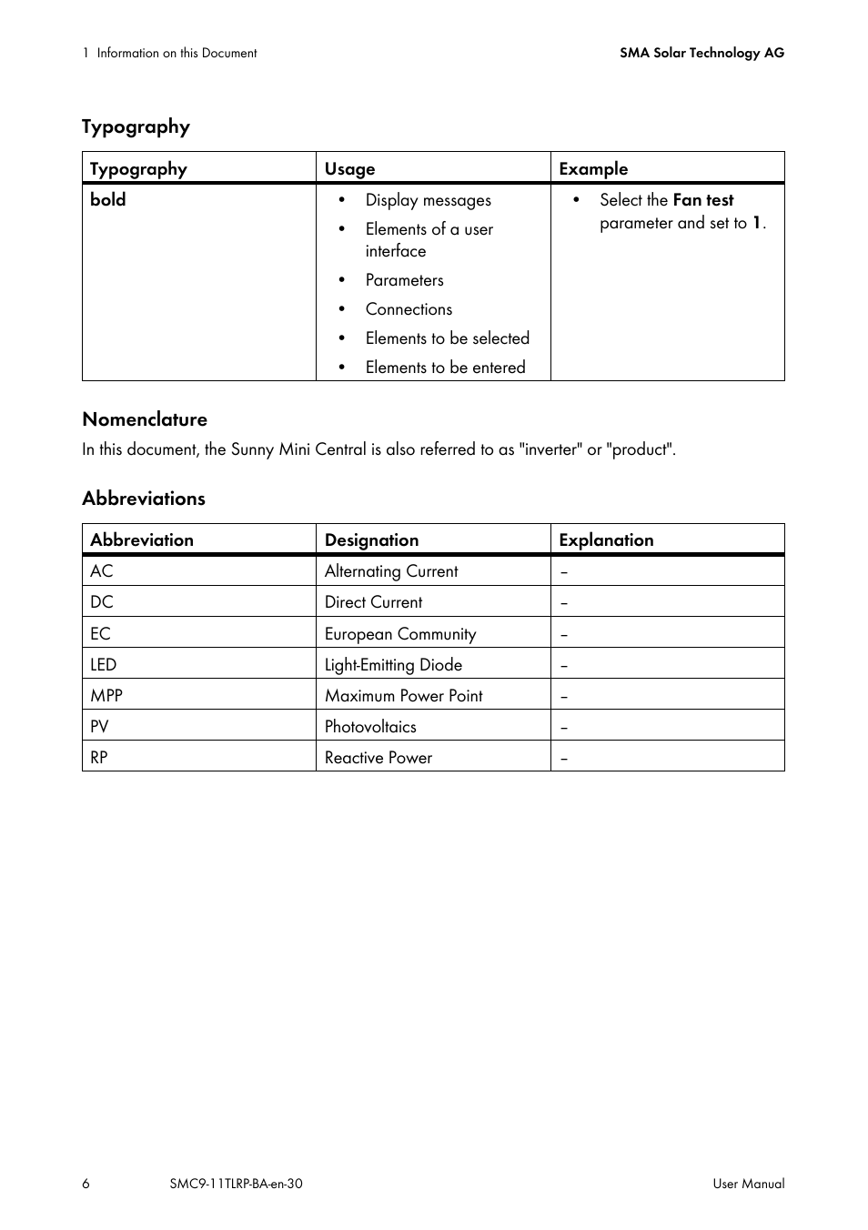 SMA SMC 9000TL User Manual | Page 6 / 24