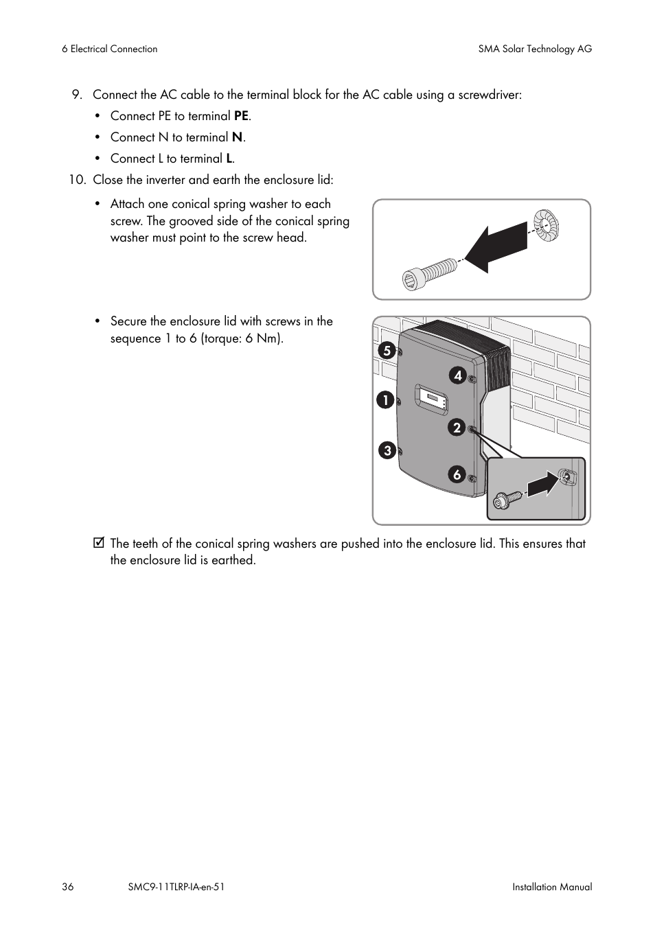 SMA SMC 9000TL Installation User Manual | Page 36 / 96