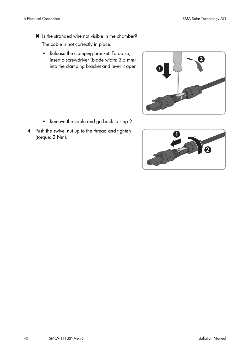 SMA SMC 9000TL Installation User Manual | Page 40 / 96