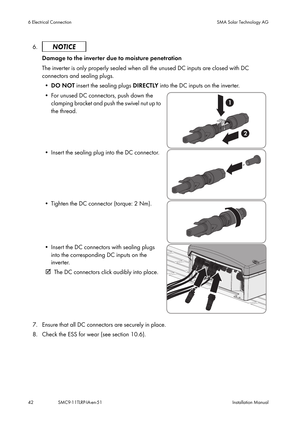 SMA SMC 9000TL Installation User Manual | Page 42 / 96