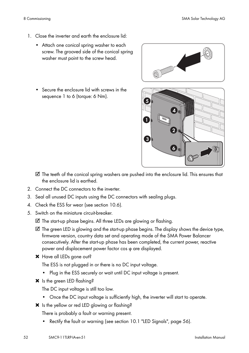 SMA SMC 9000TL Installation User Manual | Page 52 / 96