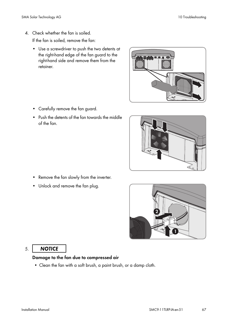 SMA SMC 9000TL Installation User Manual | Page 67 / 96