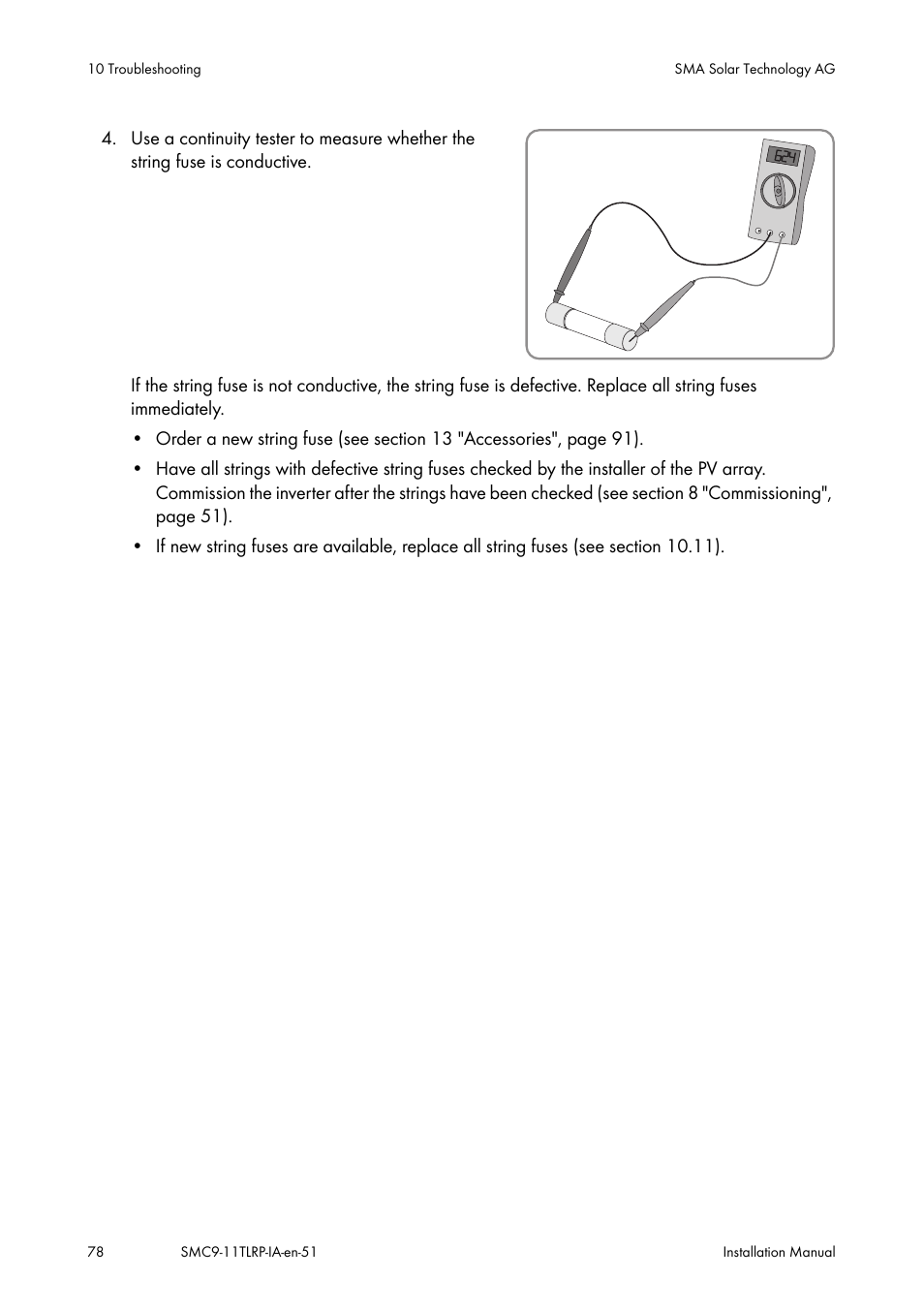 SMA SMC 9000TL Installation User Manual | Page 78 / 96