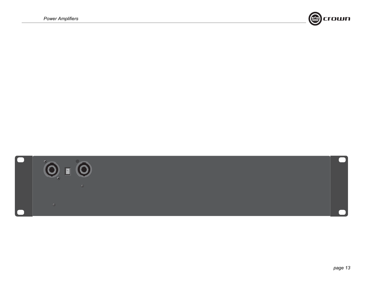 Crown Audio Xs500 User Manual | Page 13 / 28