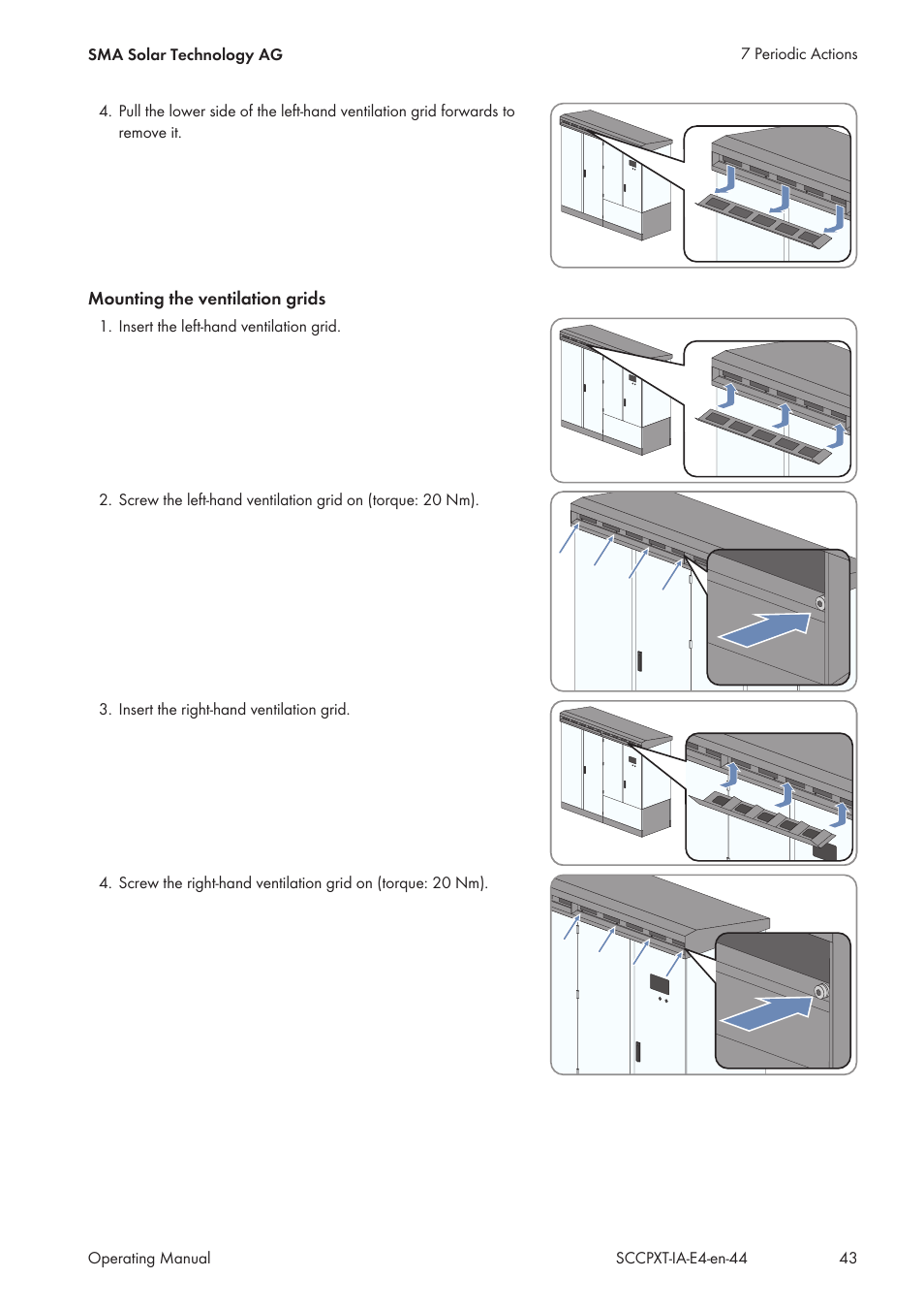SMA SC 500CP XT Installation User Manual | Page 43 / 82