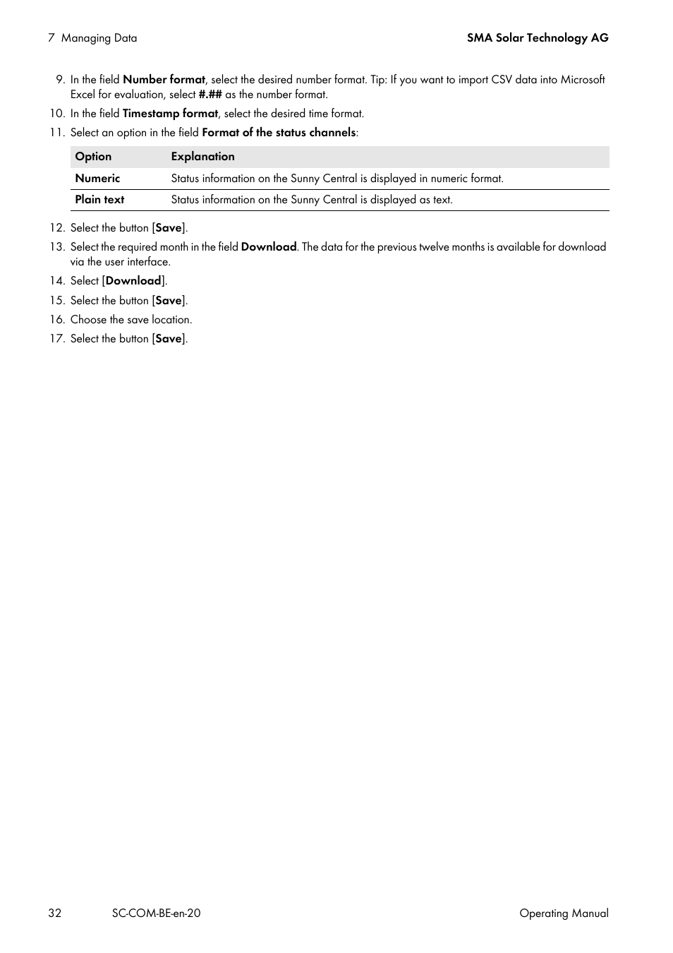 SMA SC-COM User Manual | Page 32 / 48