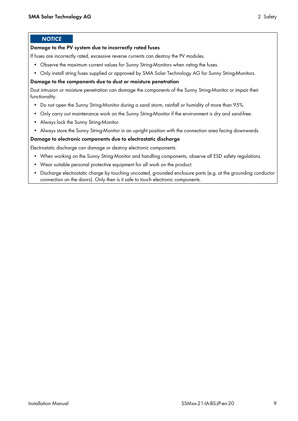 SMA SSM8-21-BS User Manual | Page 9 / 60