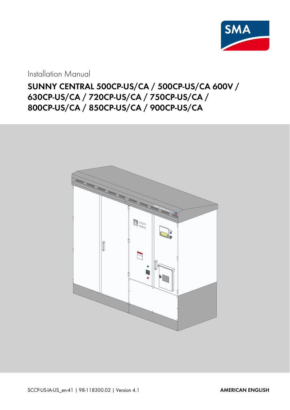SMA SC 500CP-US User Manual | 112 pages