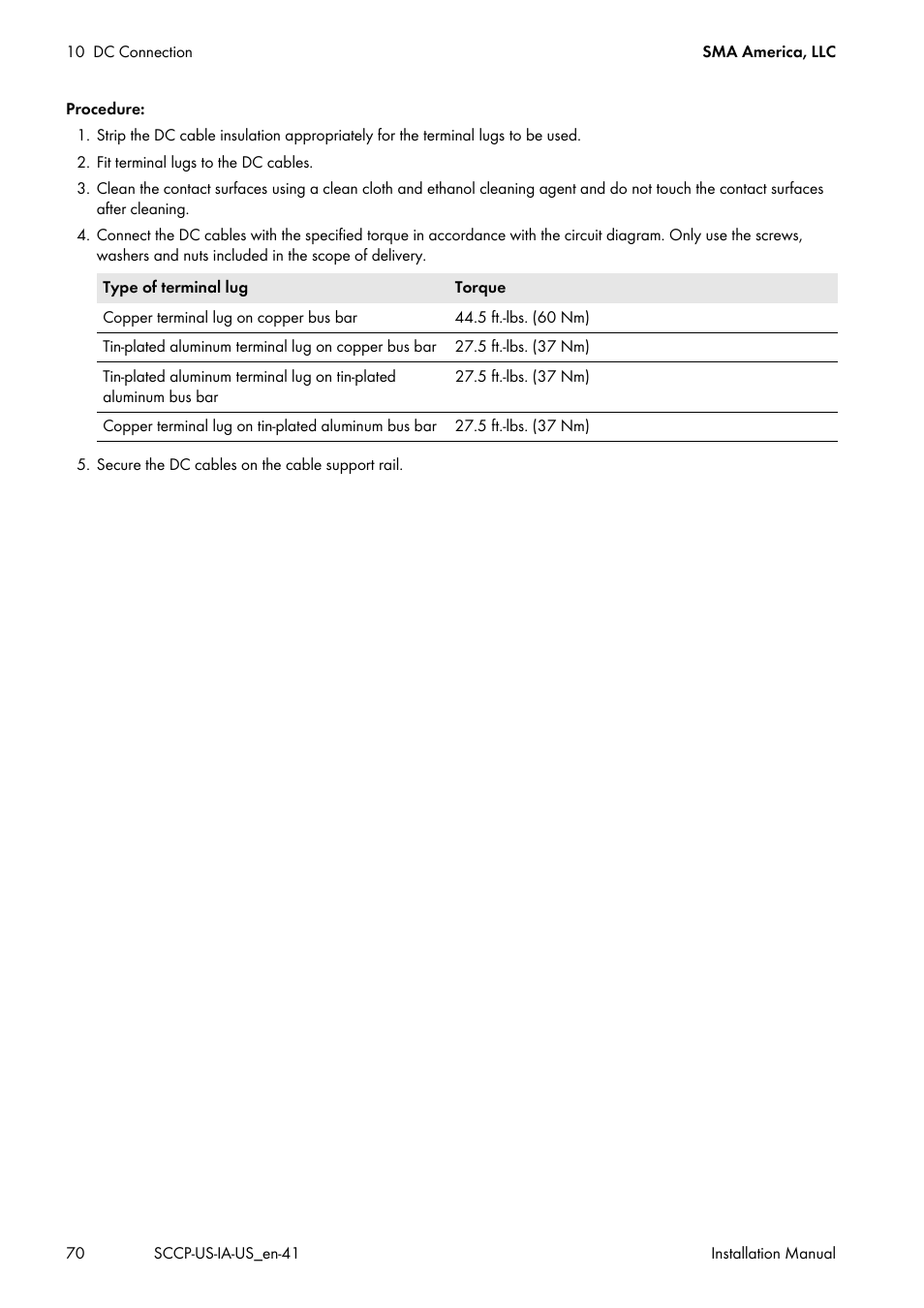 SMA SC 500CP-US User Manual | Page 70 / 112