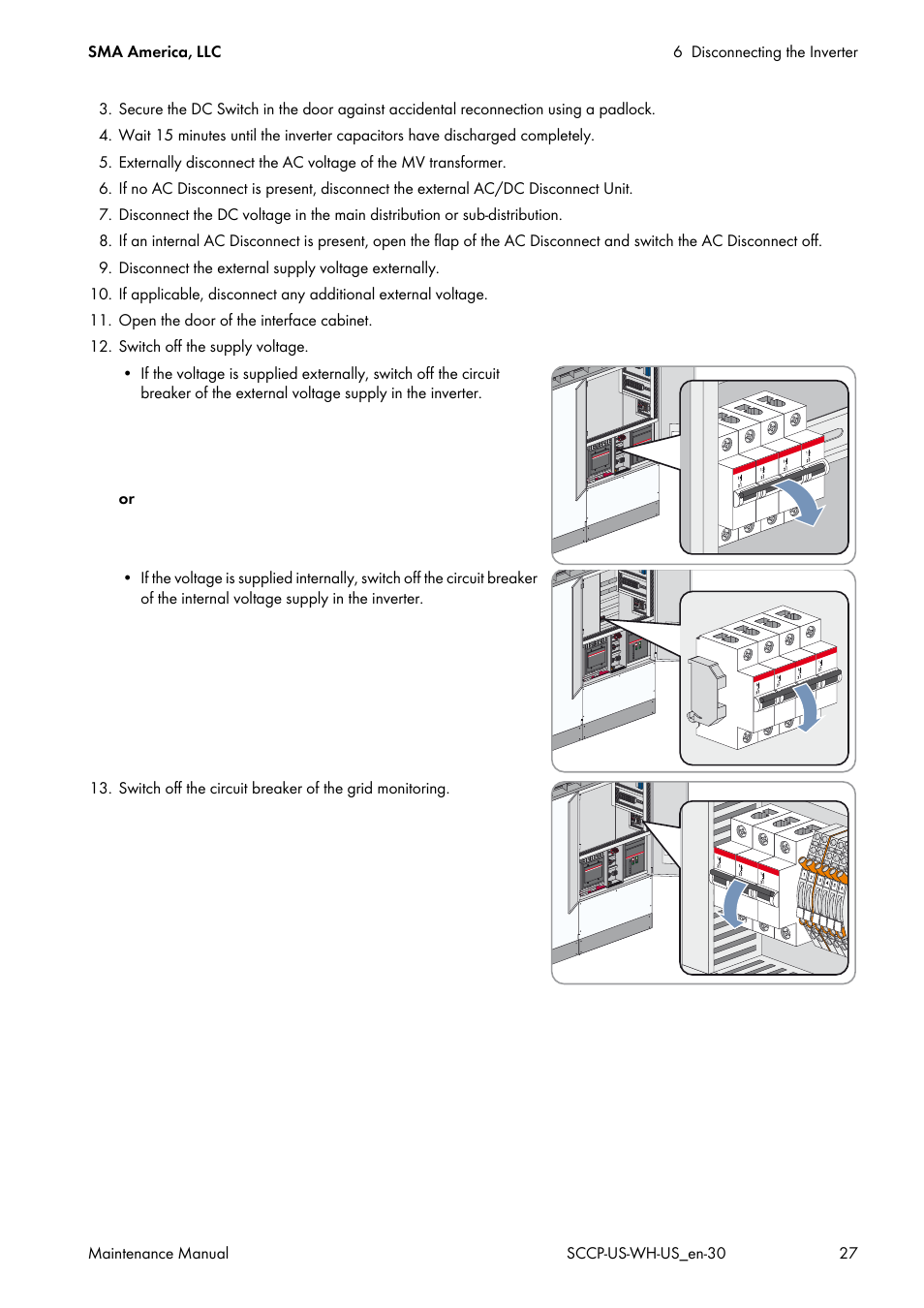 SMA SC 500CP-US Maintenance Manual User Manual | Page 27 / 52